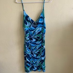 Fun, Blue, Spaghetti Strap Dress